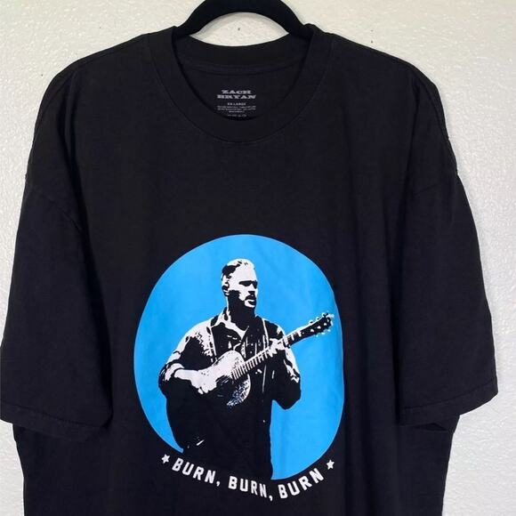 Zach Bryan Burn Burn Burn Tour Tee New Official Merch Various Sizes New w/o Tag - Picture 3 of 5